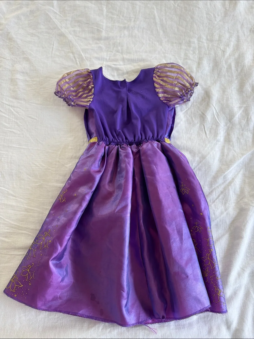 Disney Purple and Pink Princess Dress-Up Gown with Gold Trim